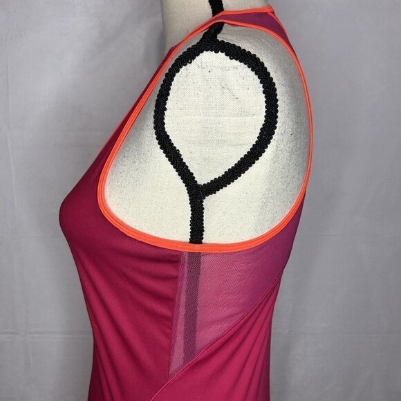 Adidas ADIZERO Formation Mesh Racerback Tank Top Womens Sz S Hot Pink / Orange - Picture 6 of 9